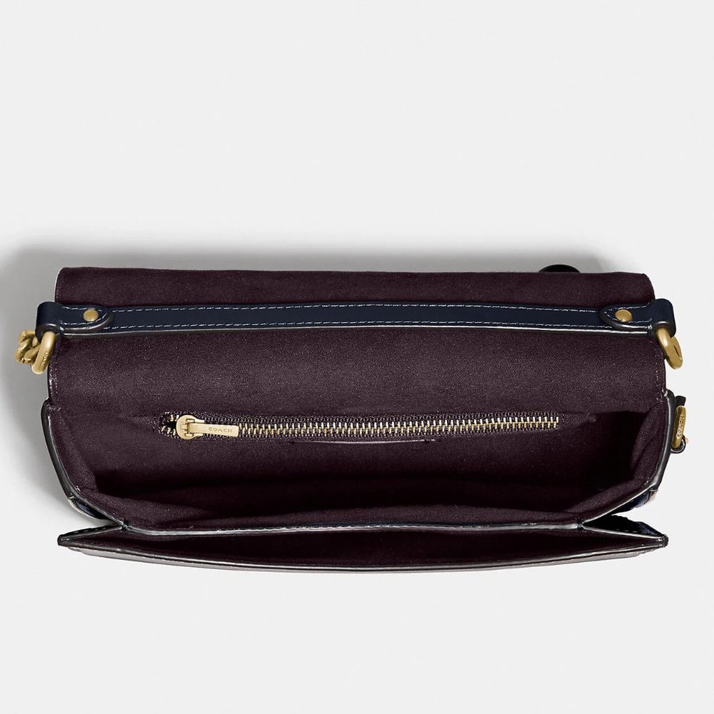 Coach Hutton Colorblock Leather Crossbody Bag - Picture 3 of 6